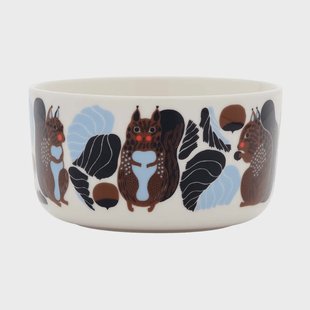 Marimekko Kurre kom 5 dl White-brown-black-light blue