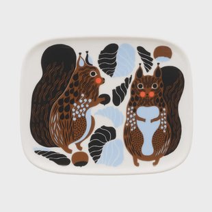 Marimekko Kurre bord White-brown-black-light blue