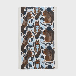 Marimekko Kurre theedoek 43x70 cm White-light blue-toffee