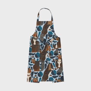 Marimekko Pieni Kurre schort Sky blue-multicolour