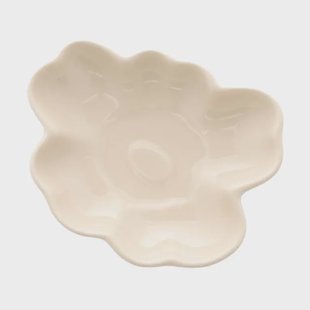 Marimekko Unikko shape bord 9 cm Beige