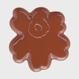 Marimekko Unikko shape bord Chestnut