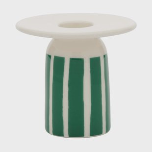 Marimekko Piccolo kandelaar White-groen, 8 cm