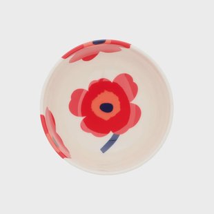 Marimekko Unikko kom 3 dl White-red-blue