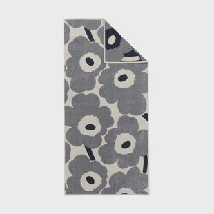 Marimekko Unikko badhanddoek 70x150 cm Off white-blueberry