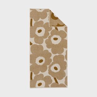 Marimekko Unikko badhanddoek 70x150 cm Off white-brons