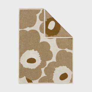 Marimekko Unikko handdoek 50x70 cm Off white-brons