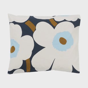 Marimekko Unikko kussensloop 50x60 cm Blueberry-off white-cold blue