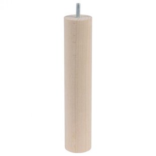 Meubelpoot rond Ø 4 cm en hoogte 26 cm van massief hout (M10)