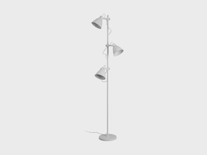 LIVARNO Staande LED-lamp, met 3 lampen, warmwit (Wit)