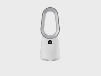 TRONIC Bladloze tafelventilator met afstandsbediening 50,7 cm (Wit)