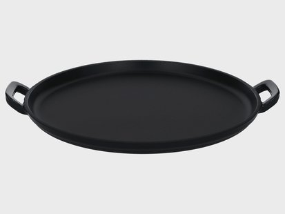 SILVERCREST Gietijzeren grillplaat of pizzaplaat (Pizzaplaat/zwart)