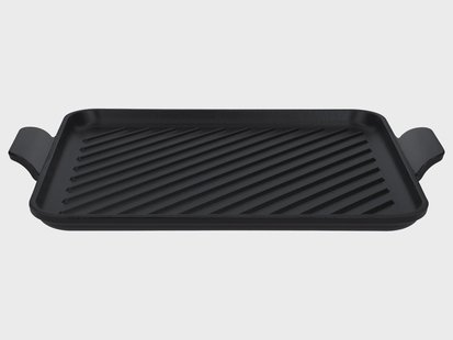 SILVERCREST Gietijzeren grillplaat of pizzaplaat (Grillplaat/zwart)