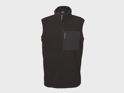 CRIVIT Heren fleece bodywarmer (Zwart, S)