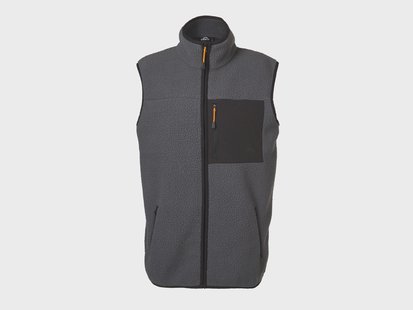 CRIVIT Heren fleece bodywarmer (Grijs, L)