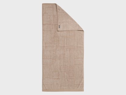 LOOKS BY WOLFGANG JOOP Handdoek, 140 x 70 cm, 500 g/m² (Beige)