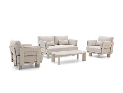 + 15% kassakorting | Bellagio Battuello stoel-bank loungeset 4-delig - Laagste prijsgarantie!