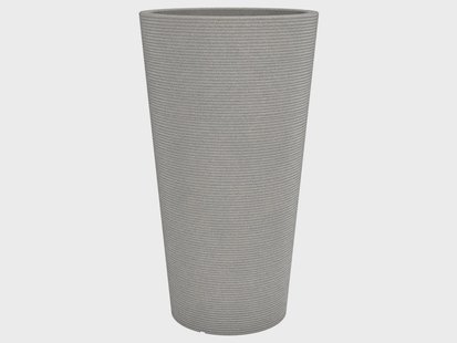 SCHEURICH Bloembak met inzetstuk (Taupe graniet, Ø39 x 70 cm)