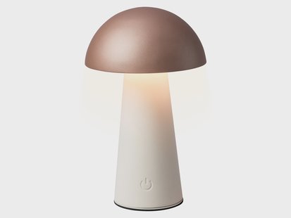 LIVARNO Oplaadbare tafellamp, warmwit, 1200 mAh (Bruin)