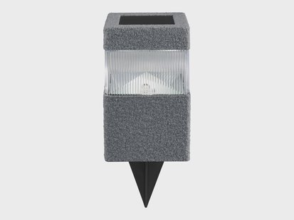 LIVARNO Tuinlamp op zonne-energie, met schemersensor (Rechthoekig, antraciet)