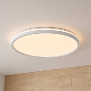 Lindby LED plafondlamp Edmund, wit, Ø 39 cm, CCT, IP44