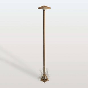 Moretti Luce LED tuinpadverlichting Aura Frame, hoogte 100 cm, antiek messing, IP65