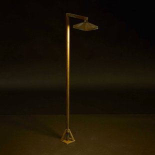 Moretti Luce LED tuinpadverlichting Aura Frame, 80 x 19,5 cm, antiek messing