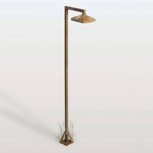 Moretti Luce LED tuinpadverlichting Aura Frame, 100 x 19,5 cm, antiek messing