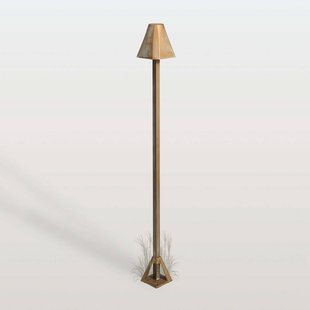 Moretti Luce LED tuinpadverlichting Silva Frame, hoogte 80 cm, antiek messing, IP65