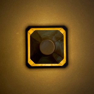 Moretti Luce LED wandlamp Silva Frame, uitval 18 cm, antiek messing, IP65