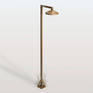 Moretti Luce LED tuinpadverlichting Aura Disk, 100 cm x 19,5 cm, antiek messing