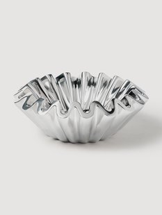 Decoratieve schaal Santorini van metaal, &Oslash; 18 cm