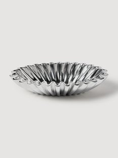 Ovale decoratieve schaal Santorini van metaal, B 35 cm