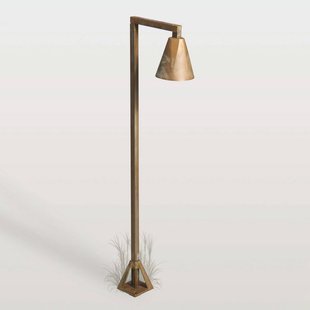 Moretti Luce LED tuinpadverlichting Silva Disk, 80 x 19 cm, antiek messing