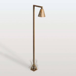 Moretti Luce LED tuinpadverlichting Silva Disk, 100 x 19 cm, antiek messing