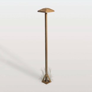 Moretti Luce LED tuinpadverlichting Aura Edge, hoogte 80 cm, antiek messing, IP65