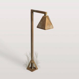 Moretti Luce LED sokkellamp Silva Edge, 50 x 19 cm, antiek messing