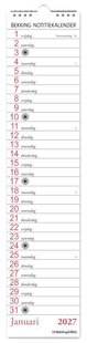 Bekking notitie kalender 2027