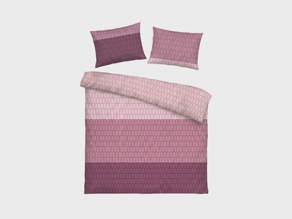 LOOKS BY WOLFGANG JOOP Satijn beddengoed, 200 x 200 cm (Aubergine)