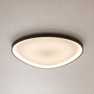 Lucande LED plafondlamp Asken, 61 cm, bruin, CCT, dimbaar