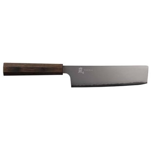 Yaxell Nakirimes Hana 16.5 cm - 3 laags RVS - donkerbruin Pakkahouten heft