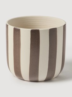 Handbeschilderde dekselpot Ellen, H 15 cm