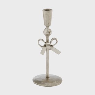 Lene Bjerre Imelia kandelaar Zilverkleurig, Ø5,5xH14,5 cm