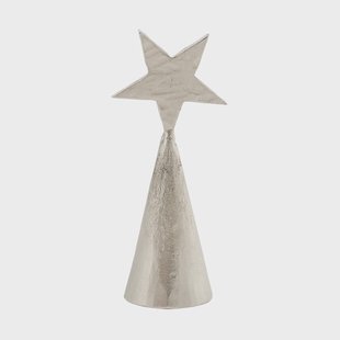 Lene Bjerre Imelia kaarsendover Zilverkleurig, 3x3x8 cm