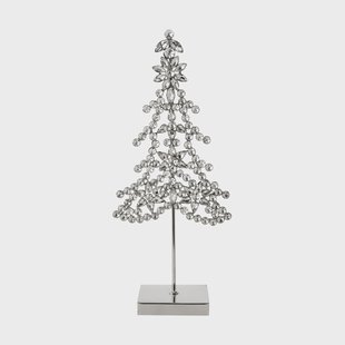 Lene Bjerre Ada tree decoratieobject Zilverkleurig, 14x8x32 cm