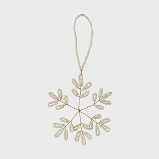 Lene Bjerre Misolde decoratieve hanger Wit, 9x9 cm