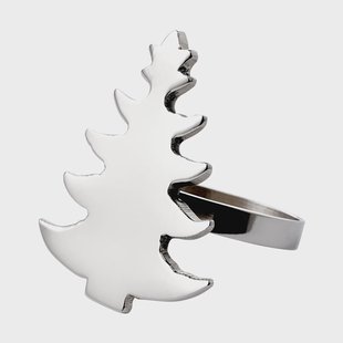 Lene Bjerre Trilla servetring Zilverkleurig, 5x4x5,5 cm