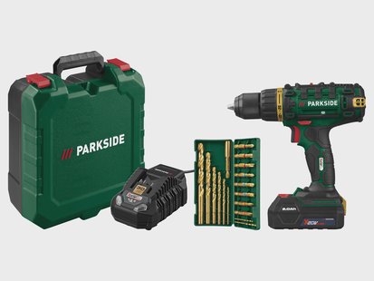 PARKSIDE Accu-schroefboormachine set 20 V met accu en lader, Limited Edition (Groen)