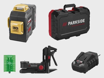 PARKSIDE PERFORMANCE Accu-kruislijnlaser 20 V, met accu 4 Ah en snellader 4,5 A, Limited Edition
