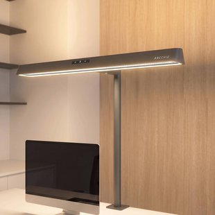 Arcchio LED klemlamp Shax, zwart, sensor, dimbaar 4.000K